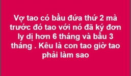 Vợ cũ bất ngờ báo bầu 3 tháng sau hơn nửa năm ly hôn, anh chồng hoang mang không biết phải làm sao