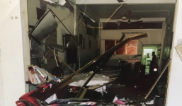 Nổ tại trụ sở công an huyện, nhiều cán bộ bị thương