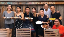 Tăng Thanh Hà lộ thân hình gầy nhom khi cùng chồng tụ tập với hội bạn thân