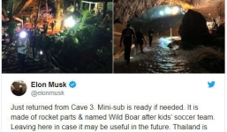 Tàu ngầm Lợn Hoang được đích thân Elon Musk mang tới Thái Lan