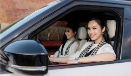 Hoàng My lái siêu xe chở Mâu Thủy đi tặng sách ở vùng cao