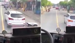 Tước bằng lái xe, phạt 2,5 triệu đồng tài xế ô tô 'giả điếc' cản đường xe cứu hoả đi làm nhiệm vụ