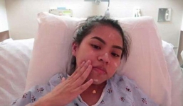 Vẫn cố trang điểm đủ 14 bước để 'đẹp mọi nơi' dù sắp lên bàn sinh con