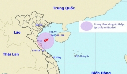 Vùng áp thấp trên Biển Đông đang hướng vào Thanh Hóa - Hà Tĩnh