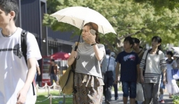 Hơn 2000 người bị sốc nhiệt ở Nhật Bản do nắng nóng