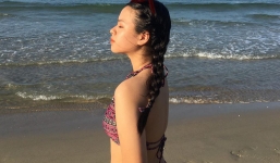 Mới ngày nào bé mũm mĩm, con gái út của nghệ sĩ Chiều Xuân giờ đã lớn phổng, tự tin diện bikini hút mắt