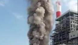 Cột khói cao cả chục mét tại Nhiệt điện Vĩnh Tân 1 không phải do cháy