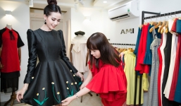 Hoa hậu Hằng Nguyễn chuẩn bị trang phục dạ hội cho Phan Thị Mơ