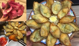 Cô gái sáng chế món snack lạ cánh hoa sen chiên giòn, dân mạng chỉ chăm chăm soi: Mua nhầm hoa quỳ rồi!