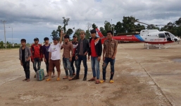 Bầu Đức điều trực thăng giải cứu thành công 26 người bị lũ bao vây ở Lào