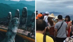 Tung ảnh chê Cầu Vàng ở Đà Nẵng đông nghịt khách, khác xa với tưởng tượng - người đăng bị ném đá vì quy chụp