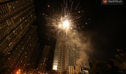 Màn pháo hoa cùng bữa tiệc ánh sáng đèn LED hoành tráng ghi dấu sự kiện ra mắt Vincom Center Landmark 81