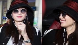 Trở lại Việt Nam sau 5 năm, 'Mỹ nhân chuyển giới' Nong Poy vẫn xinh đẹp rạng ngời tại sân bay vào chiều nay!