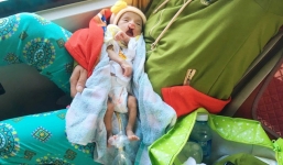 Xót cảnh bé trai 2 tháng tuổi bị suy dinh dưỡng, nặng chỉ 2 ký mà mẹ nghèo không đủ tiền để đưa lên Sài Gòn chữa bệnh