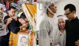 Nghẹn ngào giây phút con trai lớn của NSƯT Thanh Hoàng từ Mỹ về nhìn cha lần cuối trước giờ tiễn biệt