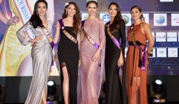 Ngắm nhan sắc lộng lẫy của dàn thí sinh Hoa hậu đại sứ du lịch Thế giới 2018 trong đêm tiệc 