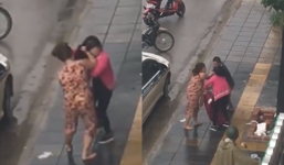 Bị bắt quả tang ngoại tình, người chồng giằng tay vợ cho nhân tình lên taxi bỏ đi gây xôn xao