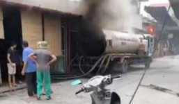 Đang hàn thì xe bồn bất ngờ phát nổ, thợ hàn văng xa