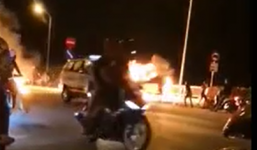 Cảnh sát nổ súng ngăn hơn 60 thanh niên hỗn chiến, ném bom xăng ở Nha Trang