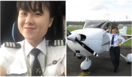 Cơ trưởng 'hot girl' đầu tiên của hãng hàng không giá rẻ, một trong những nữ phi công trẻ nhất Việt Nam
