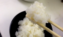 Tiếc túi gạo cũ đã để lâu, cô gái ra tay “hồi sinh” chỉ bằng nước và đá viên đã có ngay nồi cơm thơm ngon, tơi xốp như mới