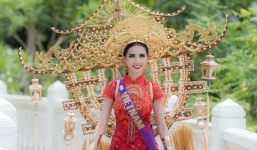 Choáng ngợp với quốc phục nặng 15 kg của Phan Thị Mơ tại Hoa hậu đại sứ du lịch thế giới