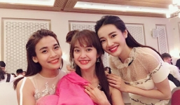 Nhã Phương thân thiện xinh tươi trong đám cưới em gái, Trường Giang vẫn nhất quyết không lộ diện