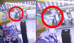 Hà Nội: Thanh niên táo bạo ăn trộm xe máy khi có người đứng ngay trước mặt