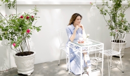 Lãnh sự danh dự Lý Nhã Kỳ lãng mạn giữa vườn hồng 