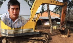 Hy hữu: Nam thanh niên trộm máy xúc ở Cần Thơ đưa về Bến Tre giấu