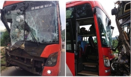 Tai nạn liên hoàn giữa 2 xe giường nằm và xe tải, hàng chục hành khách khiếp vía