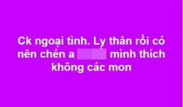Mẹ trẻ ly thân chồng vội hỏi ngay chị em có nên lên giường với anh mình thích, không ngờ 100\% câu trả lời lại như này