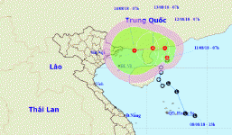 Áp thấp nhiệt đới quét ngang bờ biển Trung Quốc, hướng vào Việt Nam