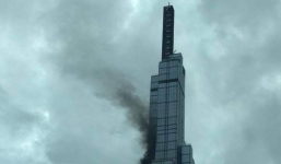 Khói đen bốc lên từ tòa Landmark 81 cao nhất Việt Nam