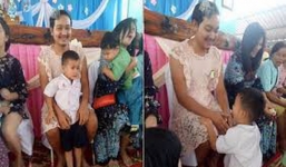 Ông bố mặc váy ren, cài nơ tóc, cười tít khi đến trường con trai, dân mạng cảm động rơi nước mắt khi biết nguyên nhân thực sự phía sau