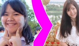 Từng mang biệt danh 'voi nước' với cân nặng 1 tạ, nữ sinh Thái Lan lột xác thần kỳ trong vòng 1 năm