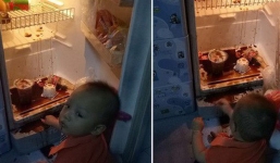 Đang tắm cho con trai lớn, mẹ trẻ trở ra ngó con trai nhỏ thì thấy cảnh tượng 'hãi hùng' trước mắt