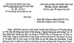 VTV9 đề nghị công an bảo vệ nhân chứng bị hành hung sau phóng sự BĐS đa cấp