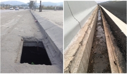 Hơn 100 nắp gang miệng cống trên cao tốc Hạ Long – Hải Phòng 'không cánh mà bay'