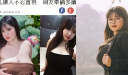 Nữ sinh sở hữu vòng một ngoại cỡ bỗng xuất hiện trên báo Đài Loan