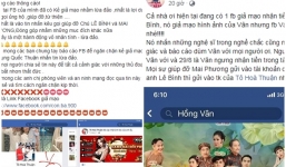 Mạo danh Hồng Vân, Quốc Thuận trên Facebook nhằm lừa tiền hỗ trợ Lê Bình, Mai Phương