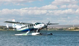 Trục trặc kỹ thuật, thuỷ phi cơ đi Hạ Long không thu được càng khi vừa cất cánh