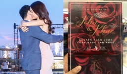 Lộ thiệp cưới của Lan Khuê và bạn trai đại gia John Tuấn Nguyễn