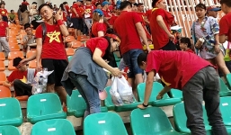 Hành động đẹp của cổ động viên thay lời cảm ơn Olympic Việt Nam