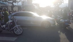 Kiều nữ lái siêu xe trong tình trạng phê 'bóng cười'