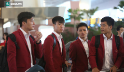 Hình ảnh các tuyển thủ Olympic Việt Nam về nước