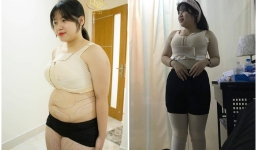 Nữ sinh Hải Dương xuất hiện sau đại phẫu thu nhỏ vòng 1 với cơ thể gọn gàng, ba vòng eo ót 