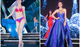 Nhan sắc của sinh ngoại giao thạo 4 thứ tiếng nổi bật tại Hoa hậu Việt Nam 2018