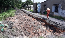 Vụ phá đường mạnh thường quân bỏ ra 200 triệu trải nhựa: Chủ tịch xã nói 'đúng quy trình'