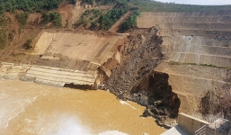 Xuất hiện vết sạt gần thủy điện ở Thanh Hóa